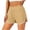Khaki, variant on Womens Athletic Shorts Thin Comfy Elastic Waist Split Shorts Summer Clothes Active Hot Pants for Workout Fitness Running
