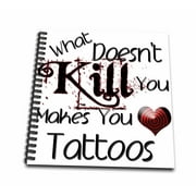 3dRose What Doesnt Kill You Tattoos - Mini Notepad, 4 by 4-inch