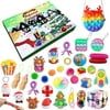 Spring hue Advent Calendar 2021 Fidget Toy Set Christmas Countdown 24 Days Count Down Gift for Kids, Holiday Sensory Pop Toys Pack Surprise Gifts Xmas Party Favor