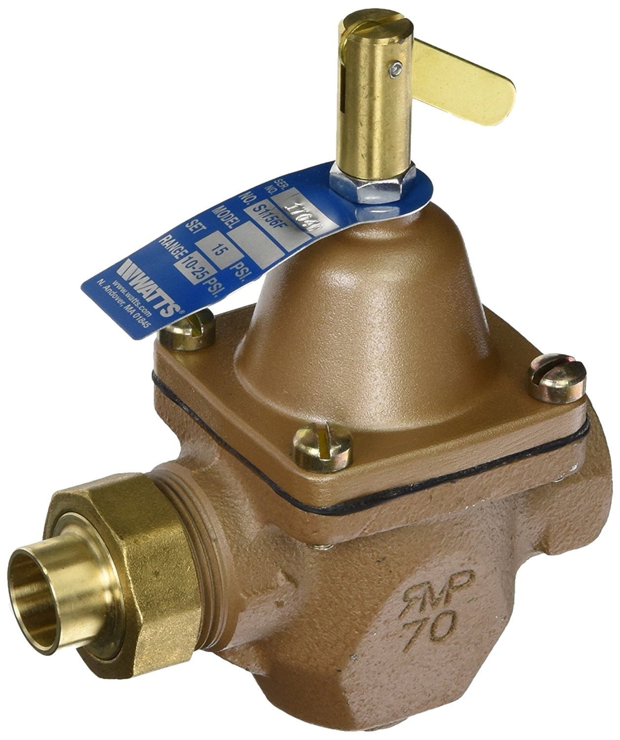 Watts SB1156F Boiler Feed Water Pressure Regulator for sale online 