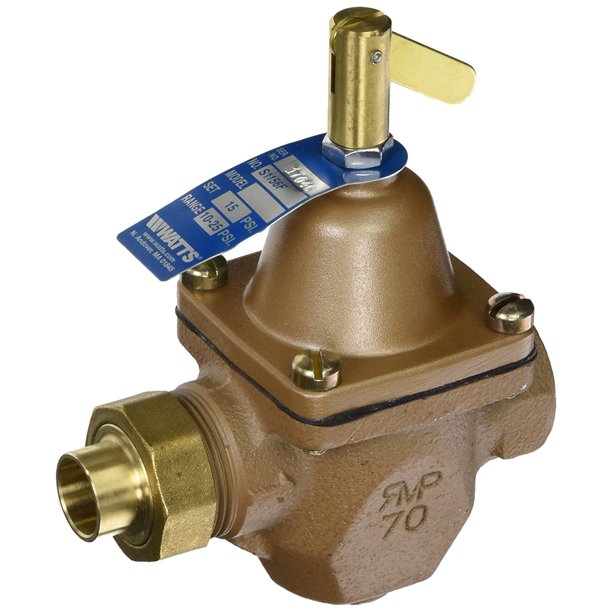 Watts SB1156F High Capacity Feed Water Pressure Regulators, 1/2 in