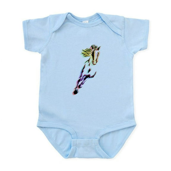 CafePress - Horse Infant Bodysuit - Baby Light Bodysuit, Size Newborn - 24 Months