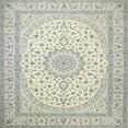 thumbnail image 1 of Ahgly Company Indoor Square Traditional Gunmetal Gray Medallion Area Rugs, 3' Square, 1 of 6
