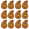 thumbnail image 2 of Beaded Decorative Applique Small Sewing Paisley Crafting Appliques By 1 Dozen, 2 of 3