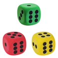 thumbnail image 1 of YWIYIUD 3PCS 3.15inch Soft and Practical CubeShaped Dice Educational Toys Reusable Giant Dice with Number Dots for Math Learning Party Classroom and School Supplies, 1 of 8