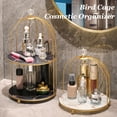 thumbnail image 3 of TOPINCN Soporte Organizador De Cosméticos Para Jaula De Pájaros De Metal, Estante Dorado Para , Maquillaje, Joyería, Jaula De Hierro, Decoración De Mesa, Bandeja De, 3 of 7