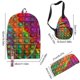 thumbnail image 3 of Mochila Escolar Con Estampado De Burbujas De Arcoíris De 3 Uds., Bolsa De Mensajero, Estuche Para Lápices, Mochila Para Niños, Mochila Impermeable Para Niñas Y Niños Yuarrent AP007537-02, 3 of 6