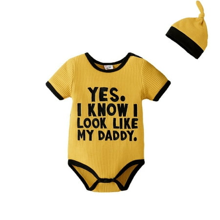 

ZRBYWB Baby Girls Romper Spring Summer Print Short Sleeve Romper Bodysuit Headbands 2Pc Set Clothes