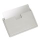 thumbnail image 1 of Espejo de bolsillo Uxcell de acero inoxidable irrompible, espejo compacto de maquillaje con funda de cuero PU (Gris, 2.5 x 3.8"), 1 of 7