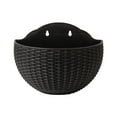 thumbnail image 2 of Faithtur Flower Basket, Solid Color Wall-Mounted Half Round Flowerpot Vase, 2 of 9