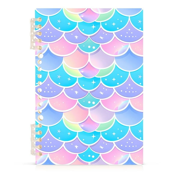 Mermaid Scales Spiral Journal Notebook College Ruled Notebook 8.3" x 5.7" A5 Lined Thick Paper Page