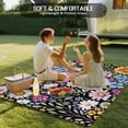thumbnail image 4 of Sunflower Outdoor Rug for Patio/Deck/Porch, Non-Slip Large Area Rug 4 x 6 Ft, Colorful Flowers Summer Botanical Indoor Outdoor Rugs Washable Area Rugs, Reversible Camping Rug Carpet Runner, 4 of 8
