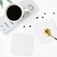 thumbnail image 5 of Balery 6 Pcs Whiteleather Coasters Set, Drink Table Cup Coasters For Living Room Kitchen Coffee Decor, 5 of 9