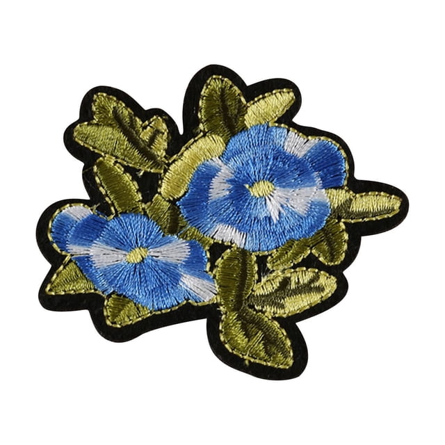 Vaidha 10 Pcs Badge Brodé de Roses Tissu Patch Applique Décor DIY
