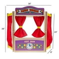 thumbnail image 3 of Hey Play Toy Puppet Theater for Kids with Curtains, Blackboard, and Clock, 3 of 8