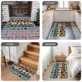 thumbnail image 6 of Black Dog Claws Door Mat&nbsp;Indoor Outdoor Entrance,Non Slip Small Rug for Kitchen Bathroom Entryway Rug,Cat Pets Printed Teal Brown Wood Grain Washable Doormat Floor Mat for Office Home 16x24 Inch, 6 of 8