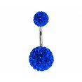 thumbnail image 1 of 1PCS Royal Blue Belly Button Rings 14G Planet Navel Piercing Barbell Jewelry Heart Belly Rings Cute Body Piercing Ombligo Mujer FGS, 1 of 7
