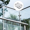thumbnail image 4 of Miangastore 2pcs Glass Clamp 180 Degrees Furniture Support Clip Glass Table Cupboard Clamp, 4 of 9