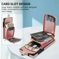 thumbnail image 2 of Allytech Case for Samsung Galaxy S24 Ultra, [Large Capacity] Wallet Case with Card Slots & Zipper Pocket, Premium PU Leather Metal Snap Kickstand Shockproof Case with Shoulder Strap, Rosegold, 2 of 8