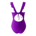 thumbnail image 3 of Duoif Women's Slimming and Shielding Two Swimsuit for Women with Straps Womens Swimsuits Tummy Control Swimsuits for Women Purple XL, 3 of 5