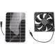 thumbnail image 2 of Conjunto de Ventilador de Panel Solar 5V 6W Mini Celda Solar Kit de Placa de Bricolaje Al Aire Libre para el Verano Invernadero Perro Mascota Equipo de VentilacióN para el Hogar, 2 of 8