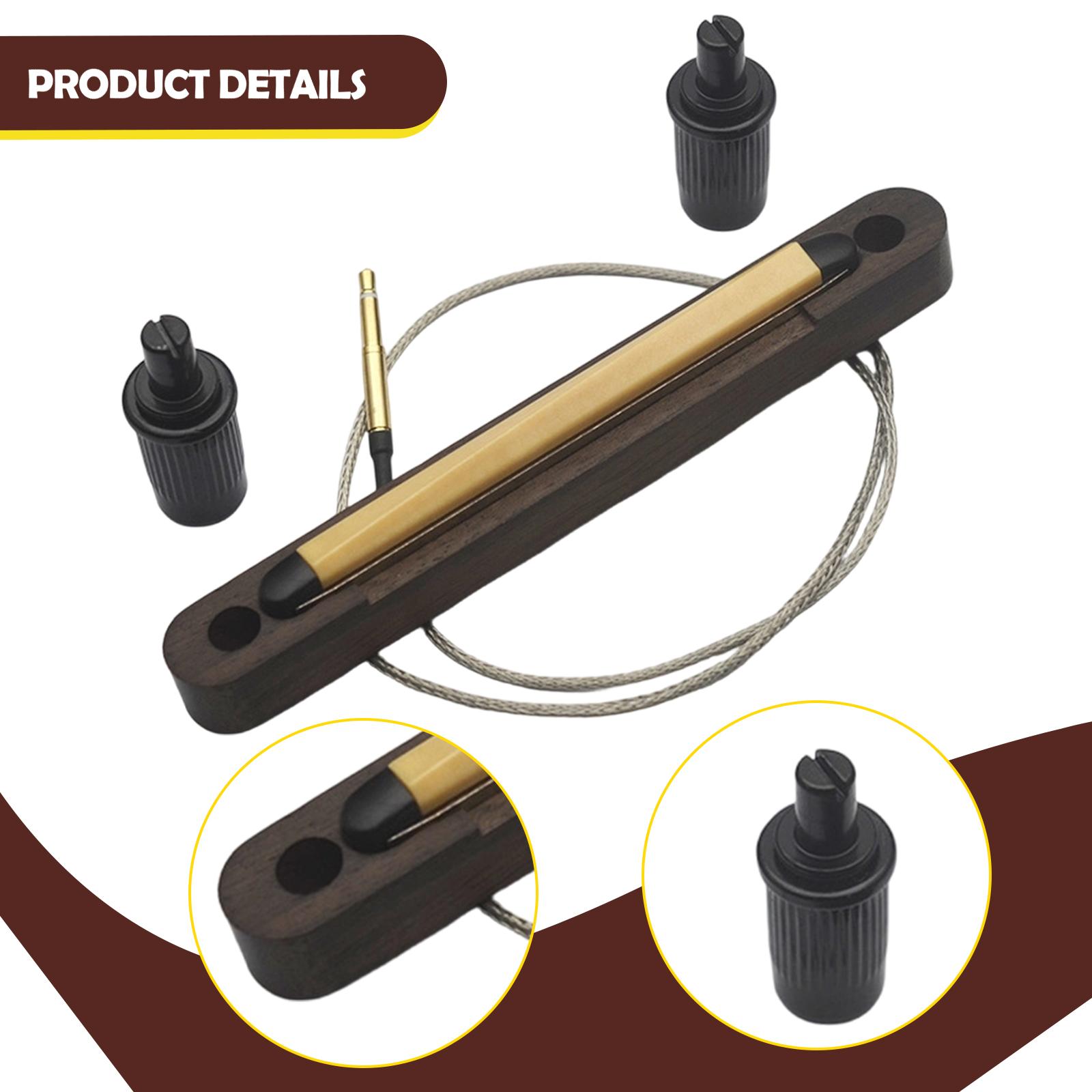 MERIGLARE Bass Pickup Acoustic Bass Piezo Pickup Bridge Saddle Pickup Strip 2.5mm Jack Connection Instrument Replacement for Musicians Rehearsal Room Recordings 6 string