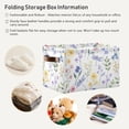 thumbnail image 5 of Coolnut Foldable Storage Bins Watercolor Flowers Dragonfly Fabric Storage Baskets Collapsible Decorative Baskets Closet Organizer Bins with PU Handles for Shelves Home Closet-2Pack Decor Gifts, 5 of 7