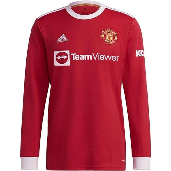 adidas Manchester United Long Sleeve Home Jersey 21/22 Red