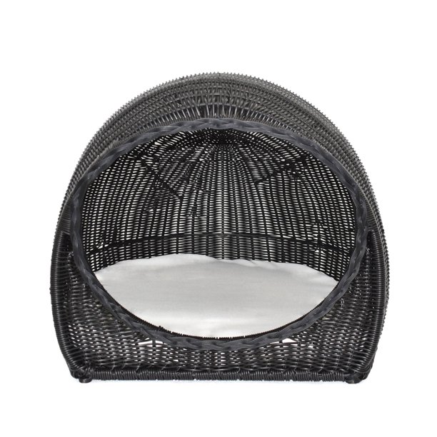 Christopher Knight Home Rocky Outdoor Wicker Igloo Pet Bed with Cushion