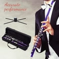 thumbnail image 3 of WHAMVOX Purple Flute for Beginners with 16 Keys C Tuning Portable Cupronickel Instrument for School Band and Music Class 14.5 Inches, 3 of 8