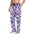 thumbnail image 5 of FREEAMG Men's Pajama Pants with Pockets Sleepwear Lounge Pants Stretch Casual Abstract Zebra Ornamental Pattern 11, 5 of 7