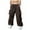 Brown, variant on Leesechin Men's Baggy Cargo Pants Trendy Casual Parachute Pant Loose Fit Harem Joggers with Pockets for Streetwear