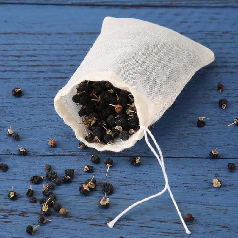 Details about   20Pcs Empty Tea Bags with String Herb Soup Flavoring Cooking Teabags 6cm*8cm