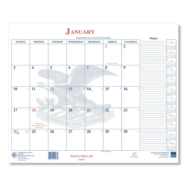 Unicor Calendar Blotter, 18 x 22, 2021 6648788