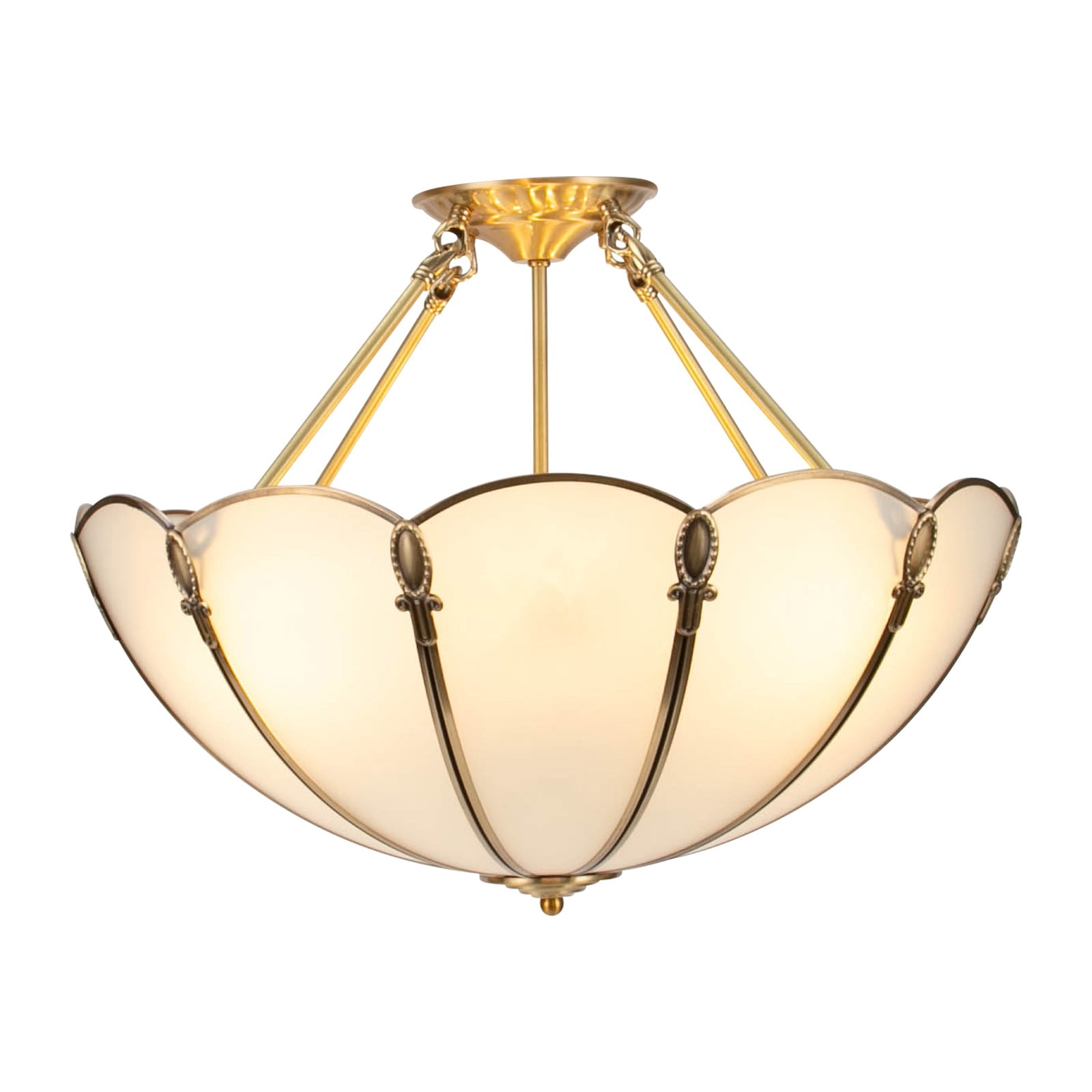 Ceiling Light, Glass Ceiling Light, Vintage Ceiling Light for Bedrooms, Living Rooms, Dining Rooms, Study Rooms (Not Included Bulb)