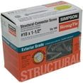 thumbnail image 4 of Simpson Strong-Tie SD10112R100 Strong-Drive Connector Screw, #10 Thread, 1-1/2 in L, Serrated Thread, Hex Drive, Steel Galvanized, 4 of 4