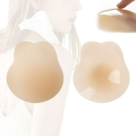 Ultra-thin nipple shield silicone petal adhesive strapless bra lift stickers - M