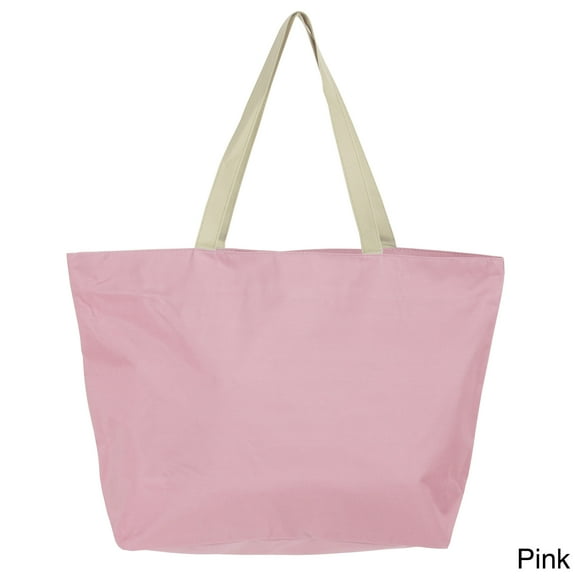 Leisureland Large Solid Color Beach Tote Bag