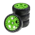 thumbnail image 1 of 4Pcs RC Voiture Modèle Pneu d'Usure Résistant: 8 1:7 Caoutchouc RC Pneus Roue Fluorescente Vert, 1 of 8
