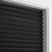 Eclipse Blackout Paper Pleated Cut-to-Width Multi Pack Shade, Black, 2-Piece, 48 x 72