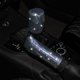 thumbnail image 4 of Blingbling, accesorios de coche, juego de cubierta de freno de mano de cambio de marchas para mujeres Grils, plata Feliz Sencillez, 4 of 5