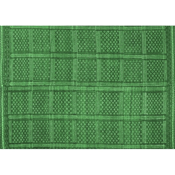 Ahgly Company Indoor Rectangle Oriental Emerald Green Traditional Area Rugs, 8' x 10'
