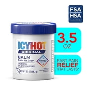 Icy Hot Original Pain Relief Balm, Fast-Acting Pain Relief With Menthol 7.6% and Methyl Salicylate 29%, Ice and Heat Contrast Therapy for Backaches, Joints, Muscle Strains and Arthritis, 3.5 oz