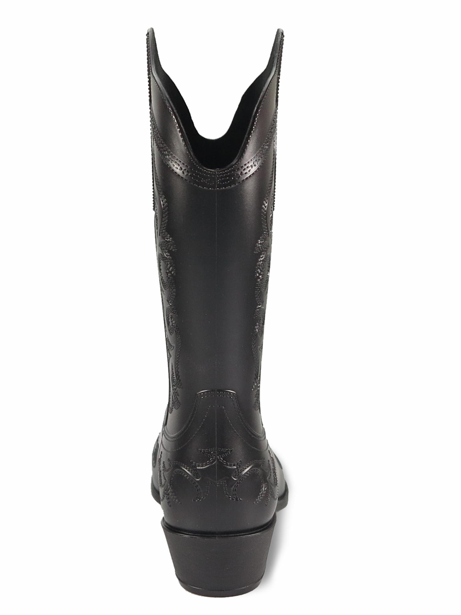 No Boundaries Women's Cowboy Rain Boots, Black photo 6