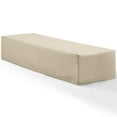 thumbnail image 1 of Afuera Living Vinyl Polyester Fabric Patio Chaise Lounge Cover in Tan, 1 of 7