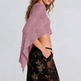 thumbnail image 6 of Xuyuer 2026 Women's Designer Asymmetric Cape Poncho Sun Protection Top - Loose Relaxed Lightweight Ice Silk Knit Cover-Up, 6 of 7