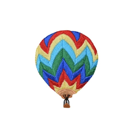 - Small - Colorful Chevron - Hot Air Balloon - Iron on Applique/Embroidered Patch