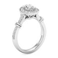 thumbnail image 2 of 3/4Ct TDW Oval Diamond 14k White Gold Halo Engagement Ring (I-J, I2), 2 of 4