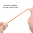 thumbnail image 3 of Uxcell Security Cable Coated Luggage Lock Wire Rope with Loop Clear Orange 5ft, 3 of 5