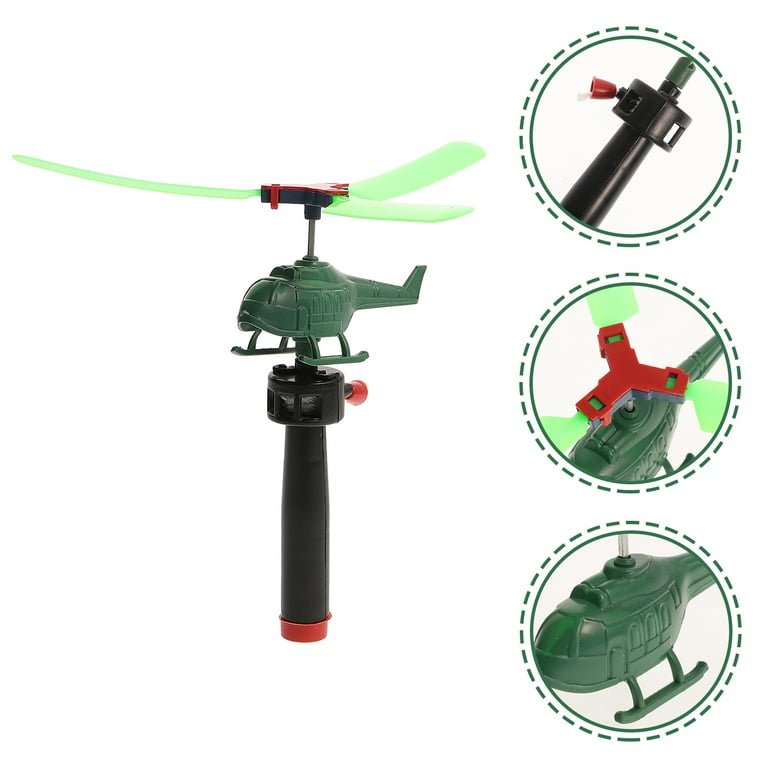 Pull helicopter toy